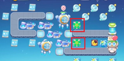 保卫萝卜4太空穿越第2关满星通关攻略1