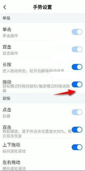 ToDesk手势怎么设置为拖动？ToDesk设置拖动手势教程截图