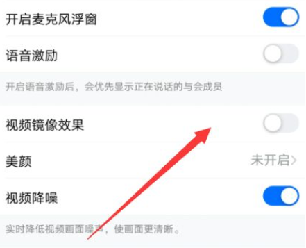 《钉钉》怎么设置视频镜像？《钉钉》设置视频镜像教程截图