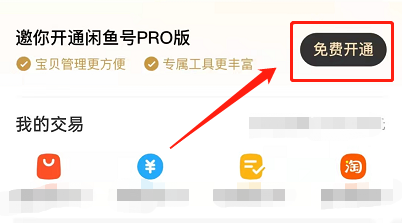 闲鱼如何开通pro版?闲鱼开通pro版的方法截图