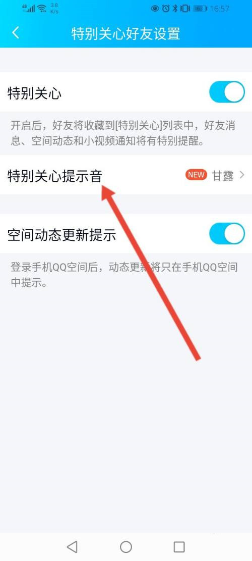 qq特别关心提示音怎么改?qq修改特别关心提示音教程截图