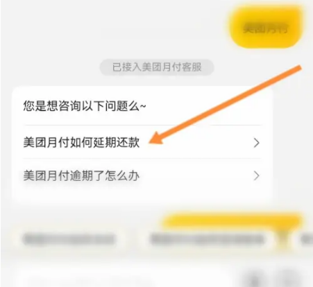 美团怎么办理延期还款?美团办理延期还款教程截图